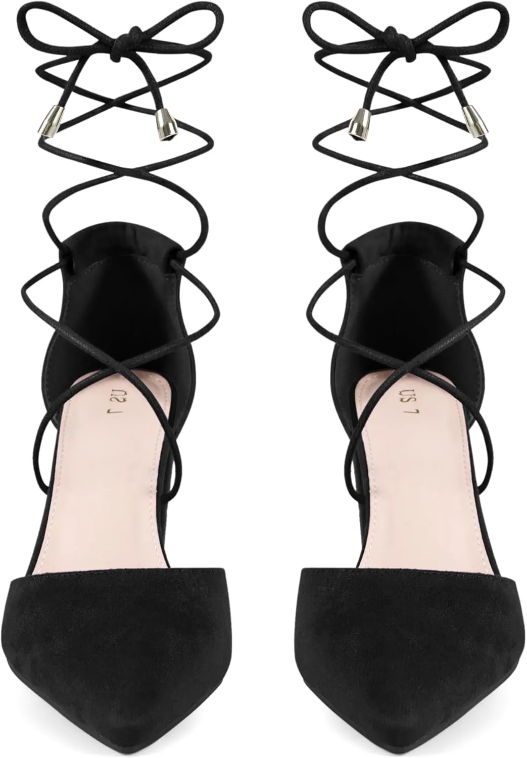 Perphy Lace Up Closed Toe Chunky Heels Sandals Pumps for Women