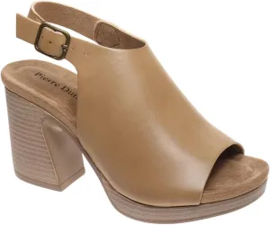 Pierre Dumas Women's Open Toe Slingback Platform Chunky Heels Sandals