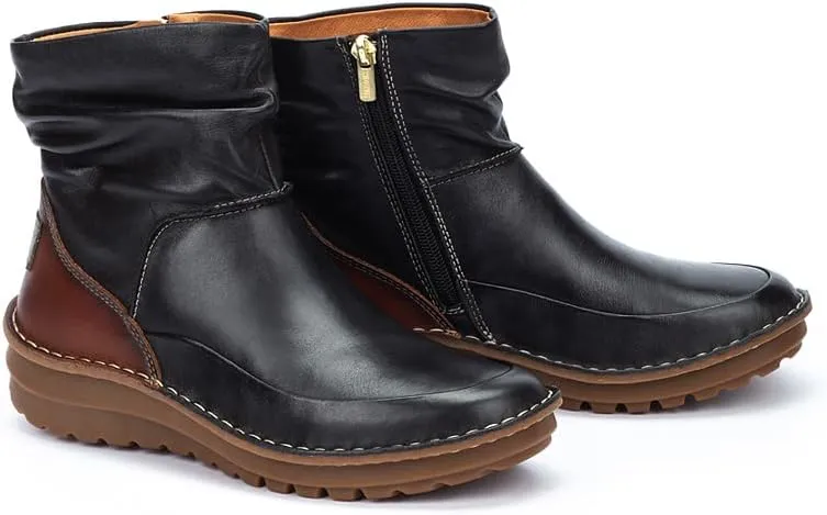 PIKOLINOS Flat Ankle Boots Leather Cazorla for Woman