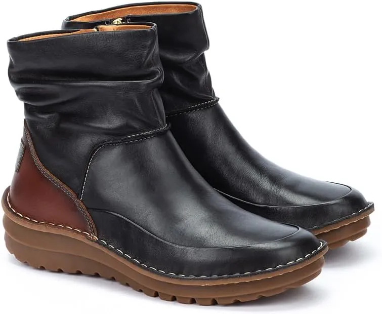 PIKOLINOS Flat Ankle Boots Leather Cazorla for Woman