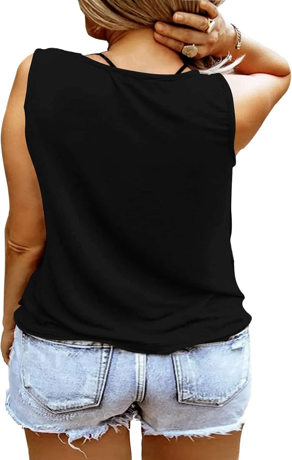 Plus Size Smooth As Tennessee Whiskey Shirt Women Ring Hole Sleeveless Sexy V-Neck Country Music Tank Top Tshirt