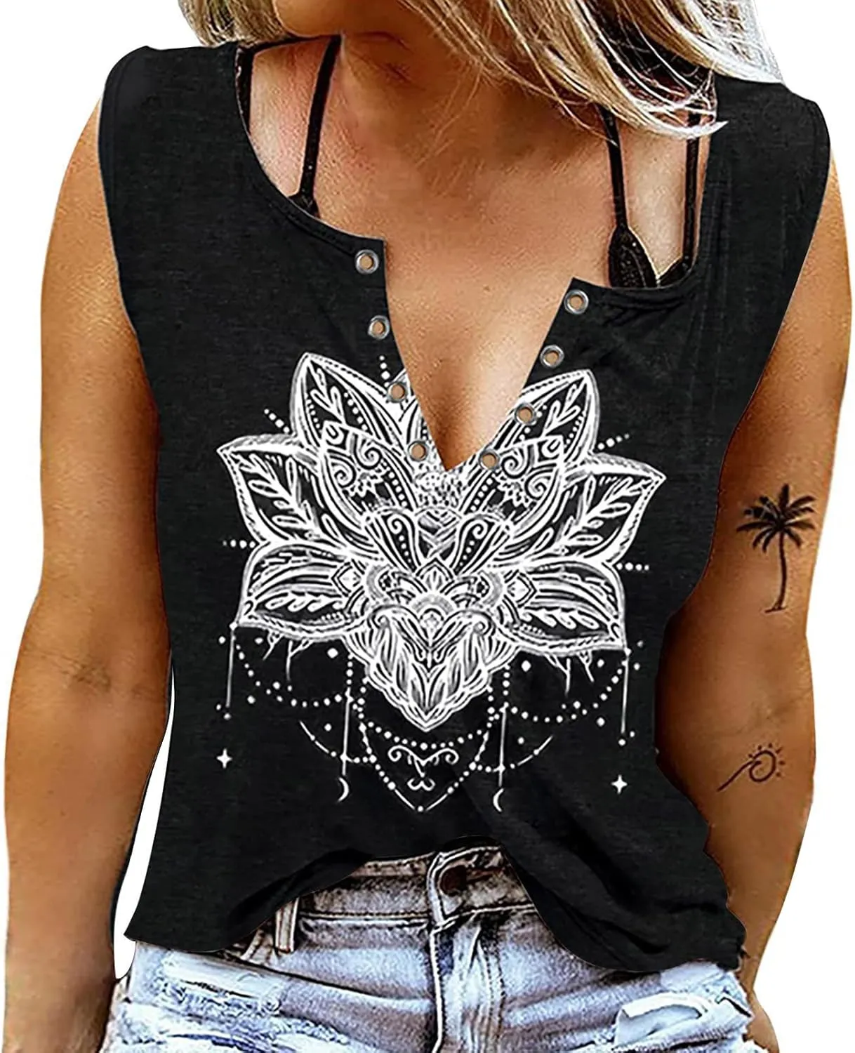Plus Size Smooth As Tennessee Whiskey Shirt Women Ring Hole Sleeveless Sexy V-Neck Country Music Tank Top Tshirt