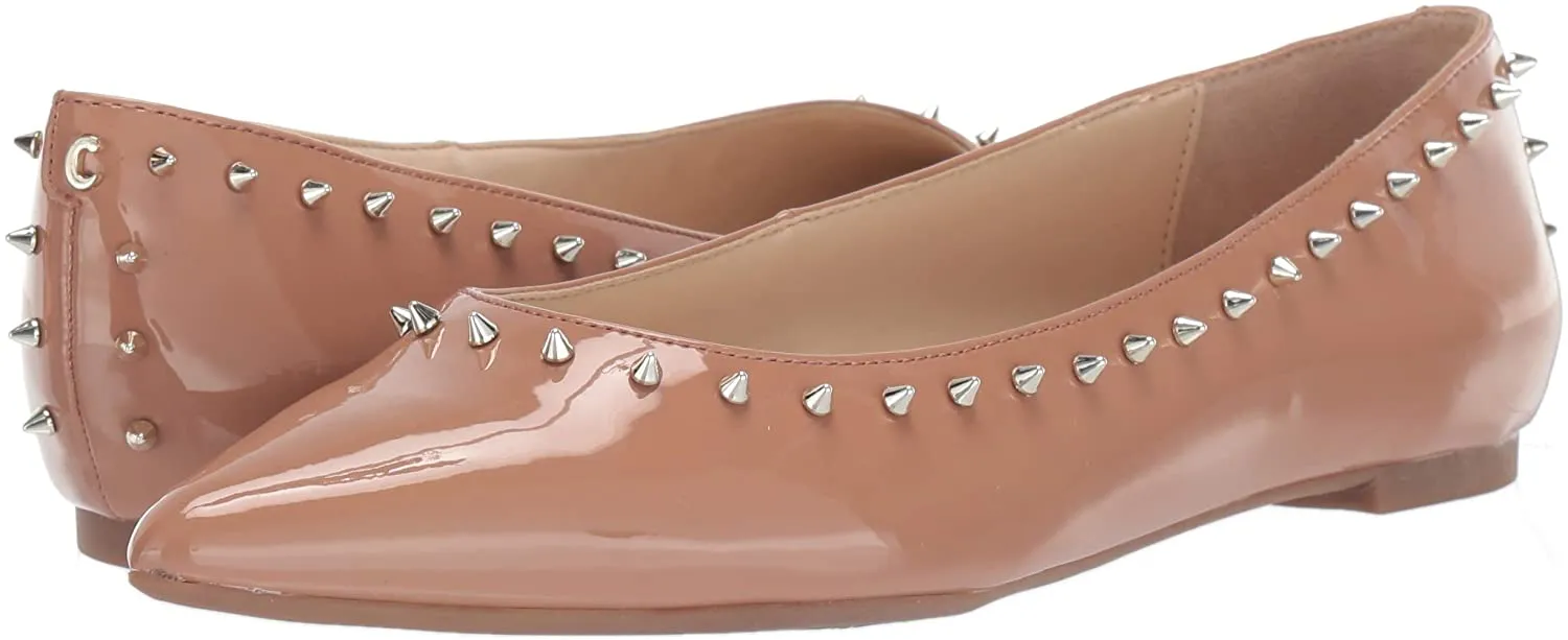 Pointed By Nude Rivers Patent Edelman Spiked Flats Flat Early access Circus Ballet Rich collection Toe Sam