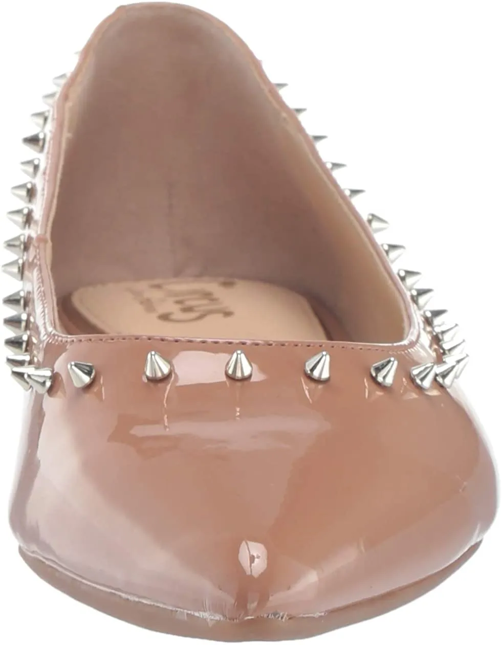 Pointed By Nude Rivers Patent Edelman Spiked Flats Flat Early access Circus Ballet Rich collection Toe Sam