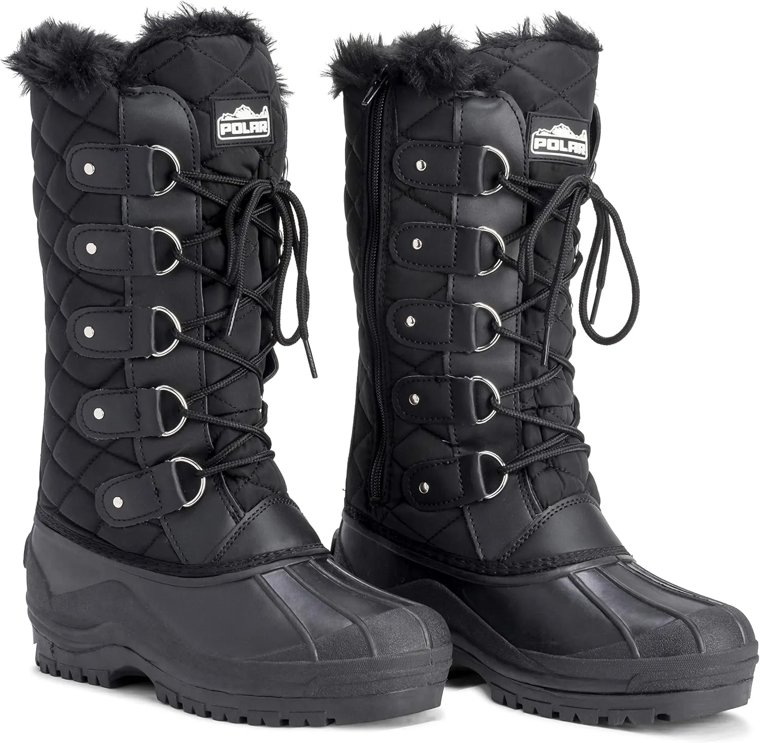 POLAR Womens Waterproof Tactical Mountain Walking Snow Knee Boots