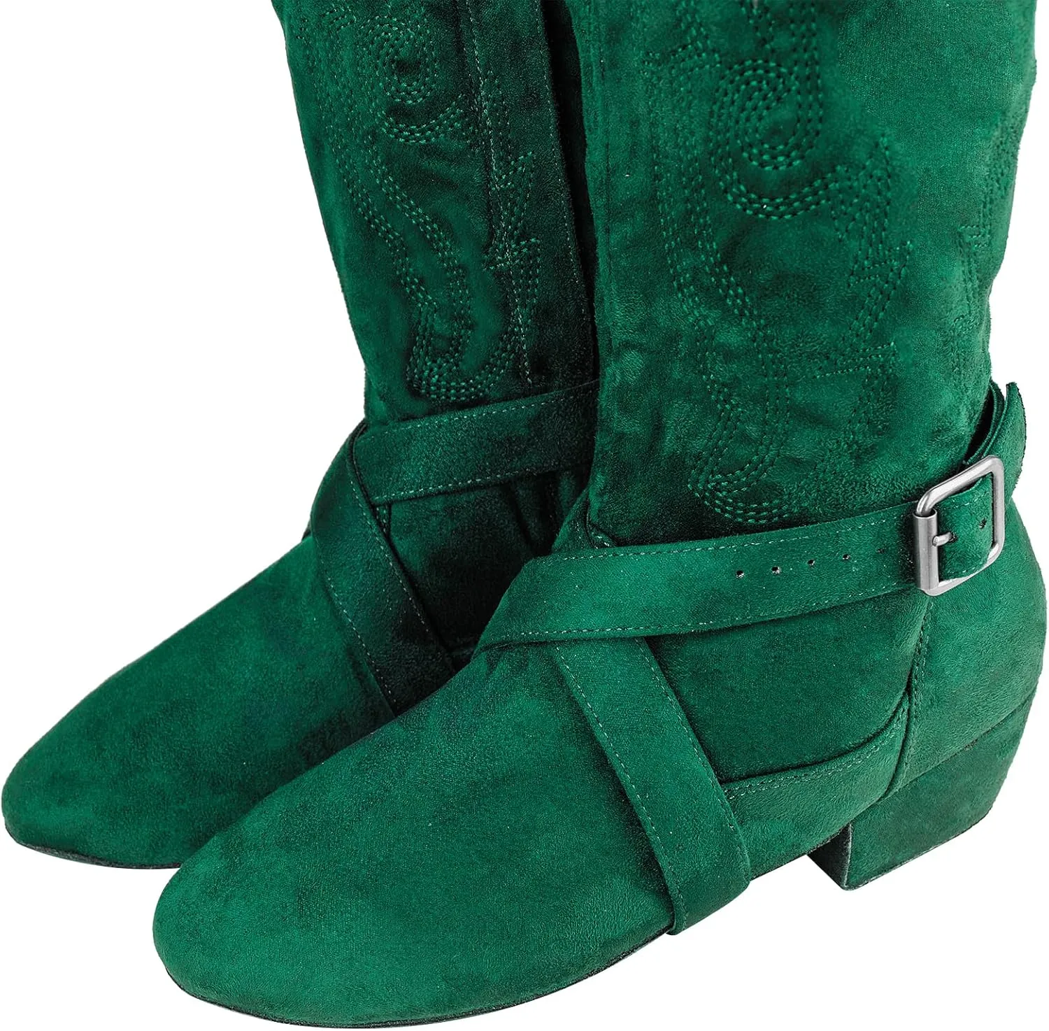 Prescott Suede Sole Western Style Line Dancing Salsa Shoe Long Warm Up Line Shoes West Coast Swing Dance Boots