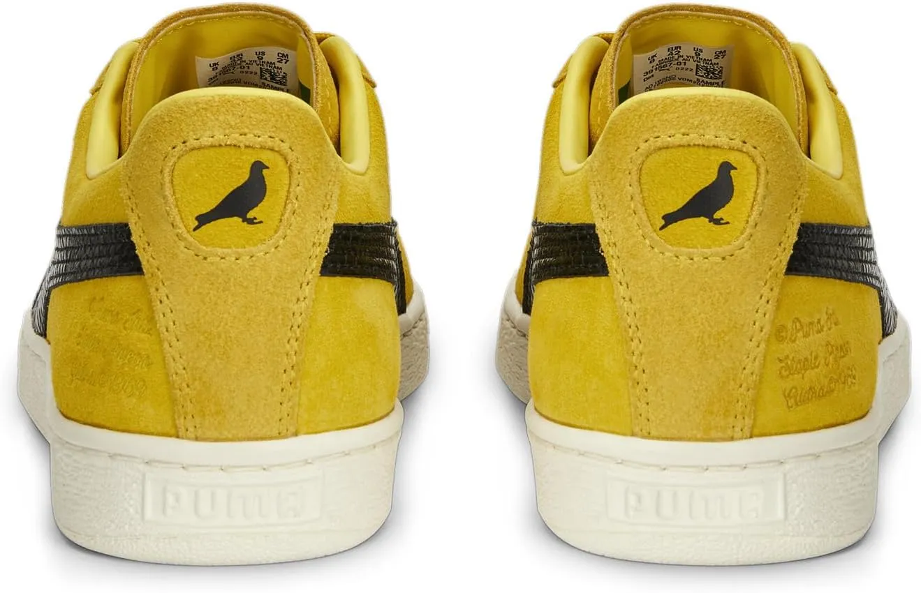 Puma Mens Staple X Suede Lace Up Sneakers Shoes Casual - Yellow