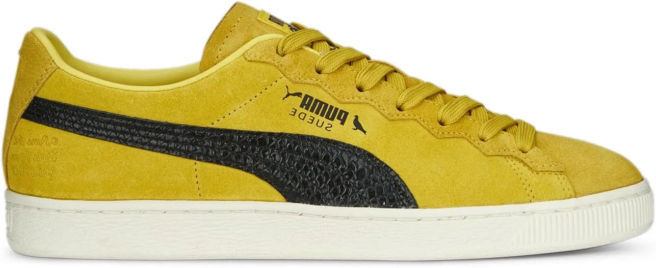 Puma Mens Staple X Suede Lace Up Sneakers Shoes Casual - Yellow