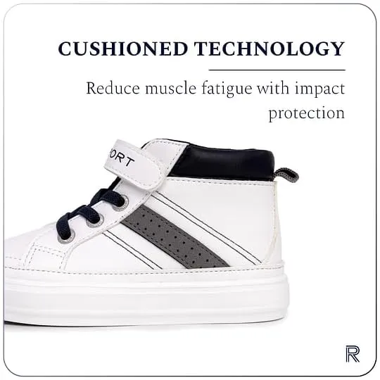 Rockport Toddler Shoes Kids Sneakers Boys High Top Shoes Ankle Sneakers Tennis Walking Lightweight and Durable Shoes for Little Baby Boys (Toddler/Little Kids)