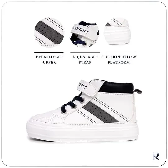 Rockport Toddler Shoes Kids Sneakers Boys High Top Shoes Ankle Sneakers Tennis Walking Lightweight and Durable Shoes for Little Baby Boys (Toddler/Little Kids)