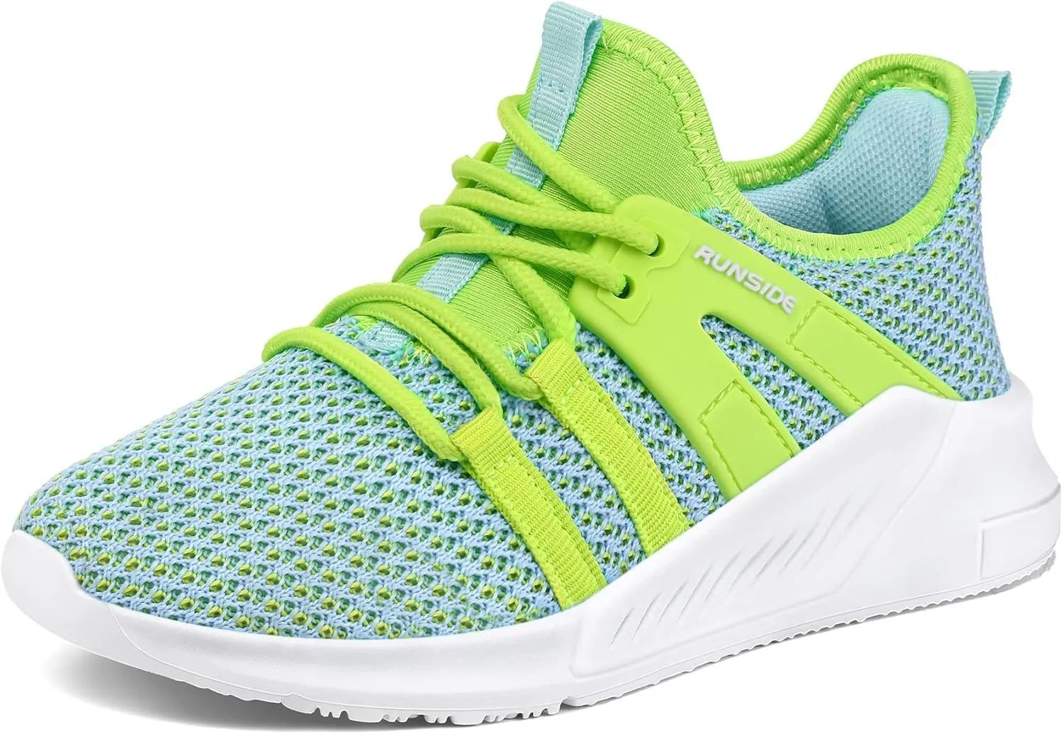 RUNSIDE Boys Girls Tennis Shoes Kids Lightweight Breathable Sneakers Lace-up Running Athletic Shoes for Toddler/Little Kid/Big Kid