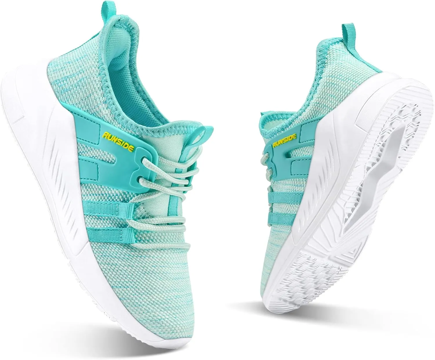 RUNSIDE Boys Girls Tennis Shoes Kids Lightweight Breathable Sneakers Lace-up Running Athletic Shoes for Toddler/Little Kid/Big Kid
