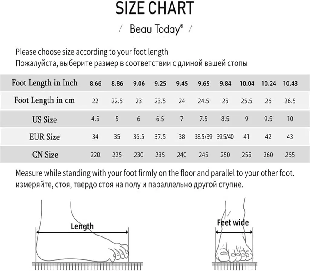 Sandals Women Split Leather Slingback Round Toe Hook and Loop Ladies Mid Heel Pumps(D,7.5)