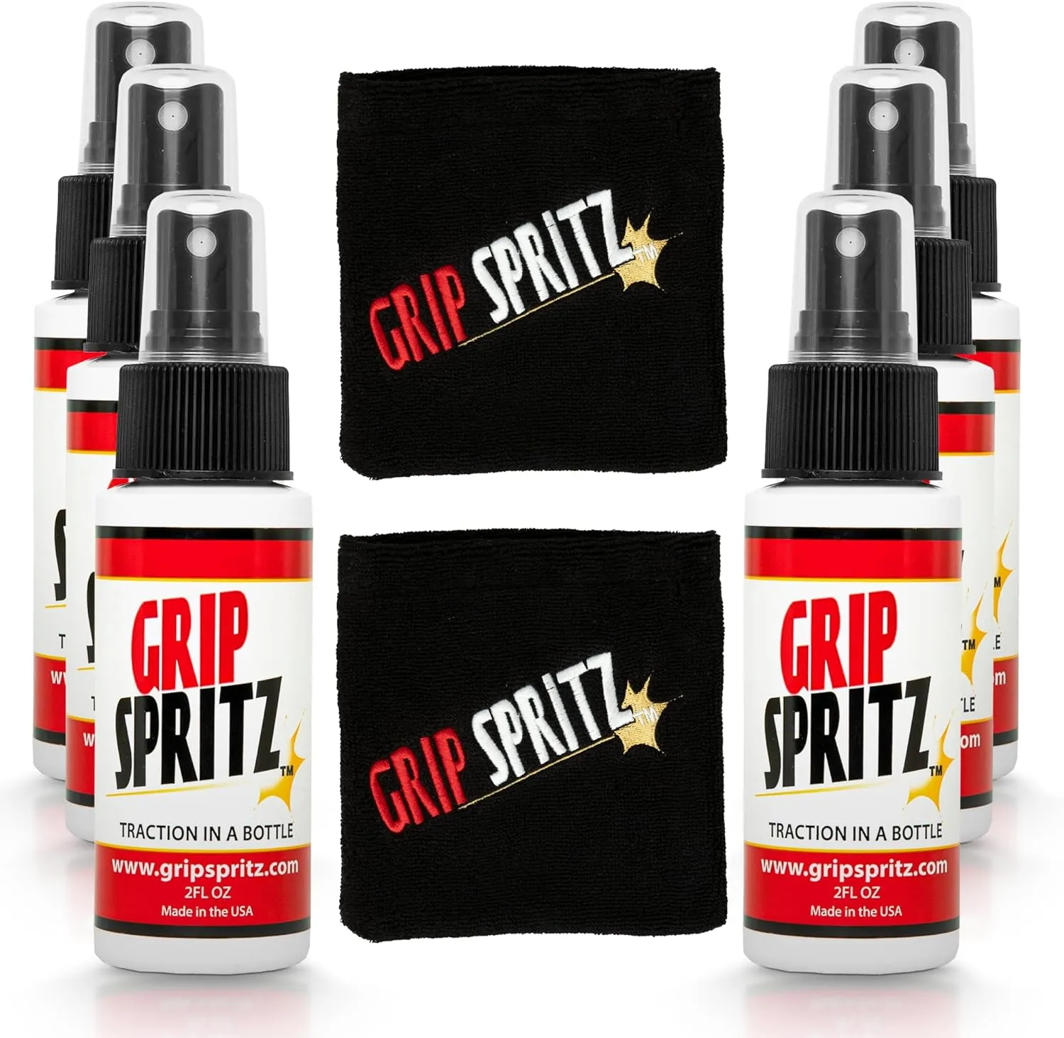 Shoe Grip Spray - Enhance Sneaker Traction - Rejuvenate & Clean Rubber Sole Shoes - Improve Grip & Performance of Basketball Shoe - Anti Slip - Six Pack for Teams