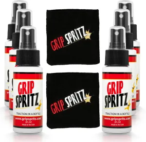 Shoe Grip Spray - Enhance Sneaker Traction - Rejuvenate & Clean Rubber Sole Shoes - Improve Grip & Performance of Basketball Shoe - Anti Slip - Six Pack for Teams