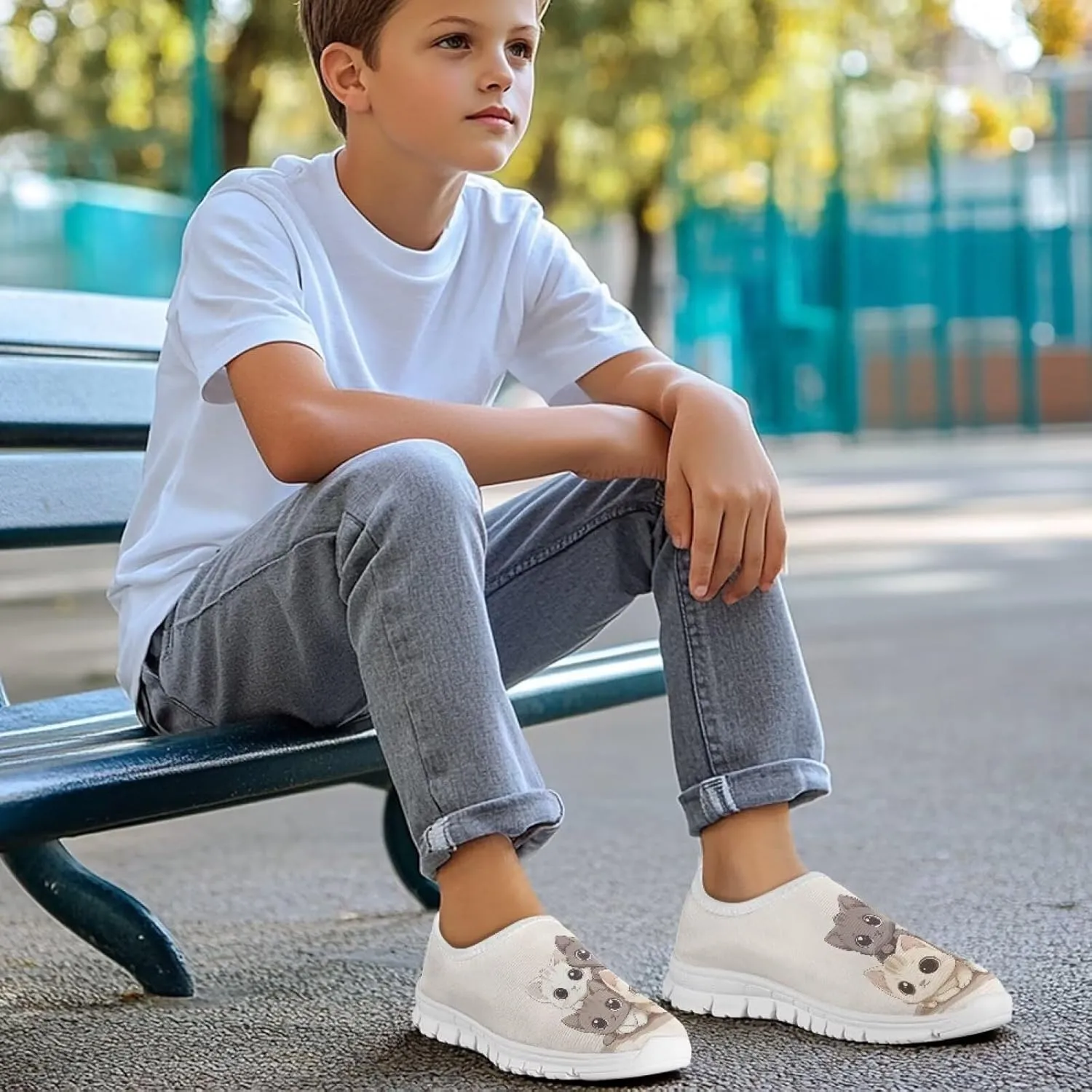 Shoes for Kids Size 11.5-4 for Soft Walking Laceless Design