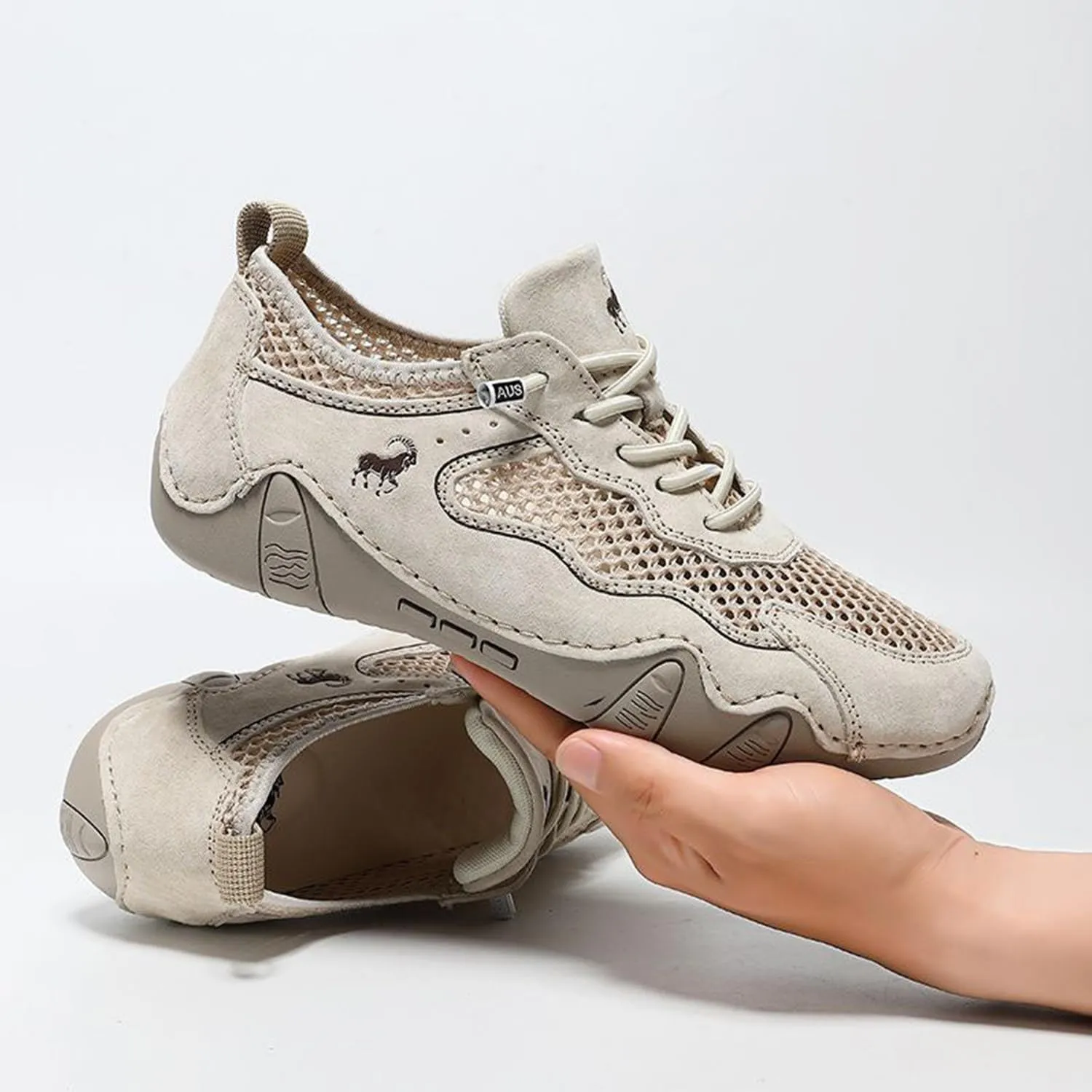 Skywalk Summer Ultra-Breathable Outdoor Mesh Walking Shoes for Hiking, Gym & Daily Wear Non-Slip Lightweight Casual Sneakers