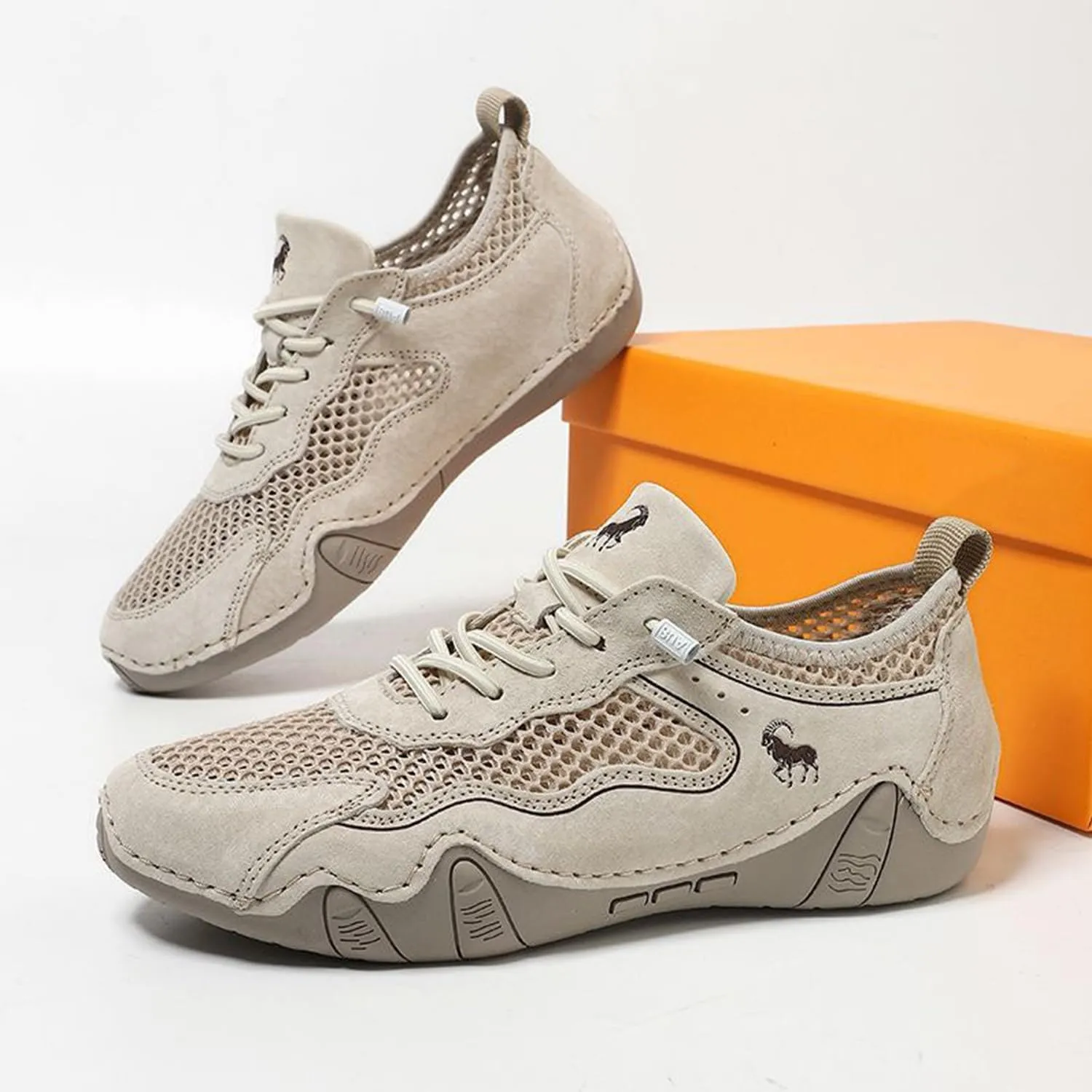 Skywalk Summer Ultra-Breathable Outdoor Mesh Walking Shoes for Hiking, Gym & Daily Wear Non-Slip Lightweight Casual Sneakers
