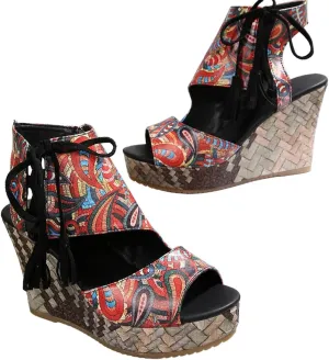 Slingback Espadrille Wedge Heel Sandals for Women Open Toe Ankle Strap Platform Dressy Casual Sandals Travel Slides