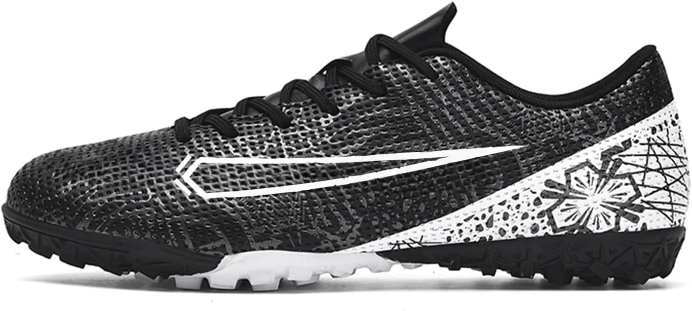 Soccer Cleats for Mens Womens Turf Soccer Shoes Indoor Footall Cleats High Ankle TF AG FG Football Boots Wide Training Sneaker