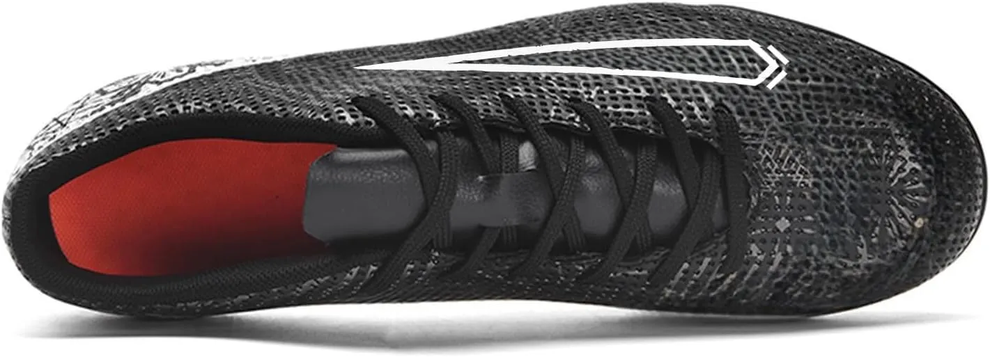 Soccer Cleats for Mens Womens Turf Soccer Shoes Indoor Footall Cleats High Ankle TF AG FG Football Boots Wide Training Sneaker