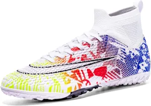 Soccer Cleats Mens Womens Indoor Soccer Shoes Wide Baseball Turf Shoes Youth Rugby Shoes Adult Artificial Ground AG FG TF Football Boots