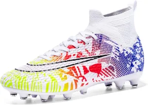 Soccer Cleats Mens Womens Indoor Soccer Shoes Wide Baseball Turf Shoes Youth Rugby Shoes Adult Artificial Ground AG FG TF Football Boots