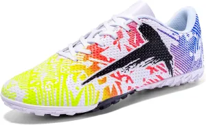 Soccer Cleats Mens Womens Indoor Soccer Shoes Wide Baseball Turf Shoes Youth Rugby Shoes Adult Artificial Ground AG FG TF Football Boots