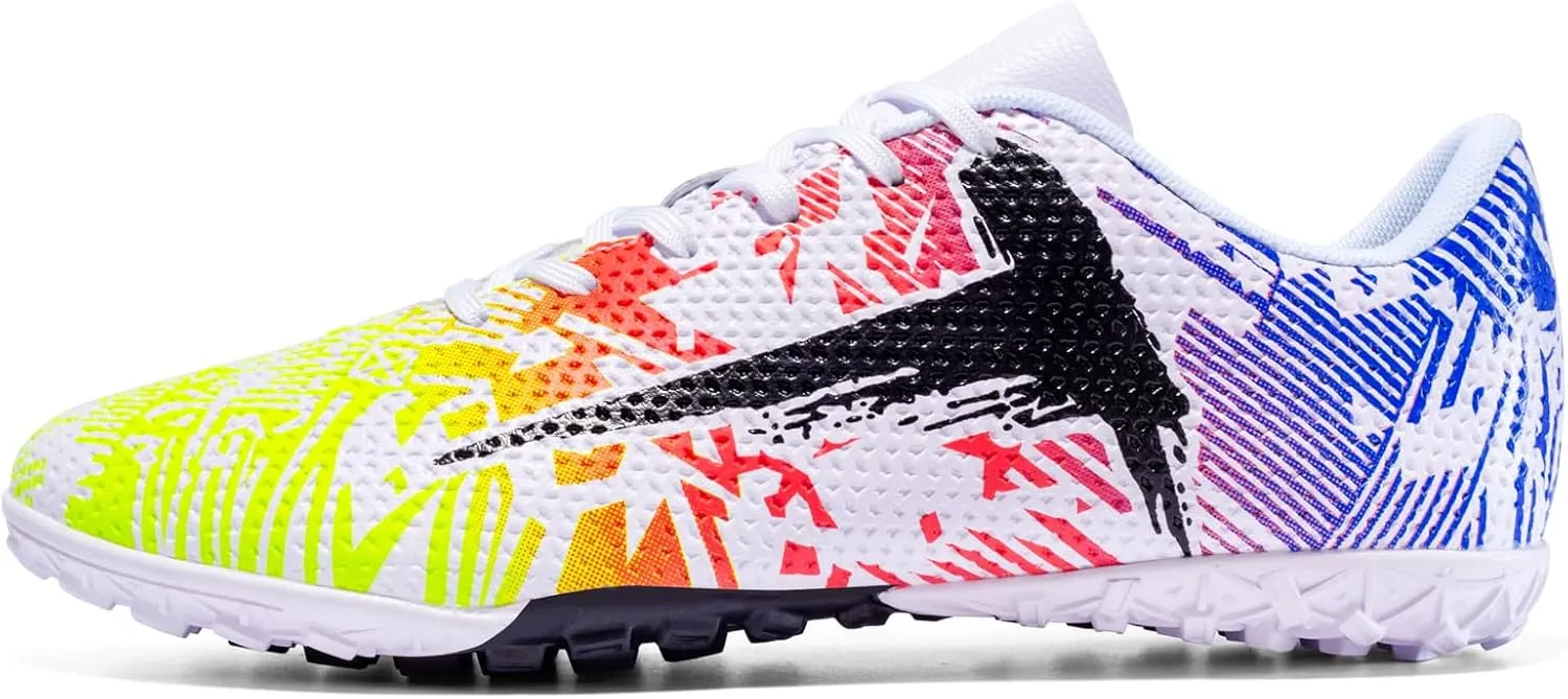 Soccer Cleats Mens Womens Indoor Soccer Shoes Wide Baseball Turf Shoes Youth Rugby Shoes Adult Artificial Ground AG FG TF Football Boots