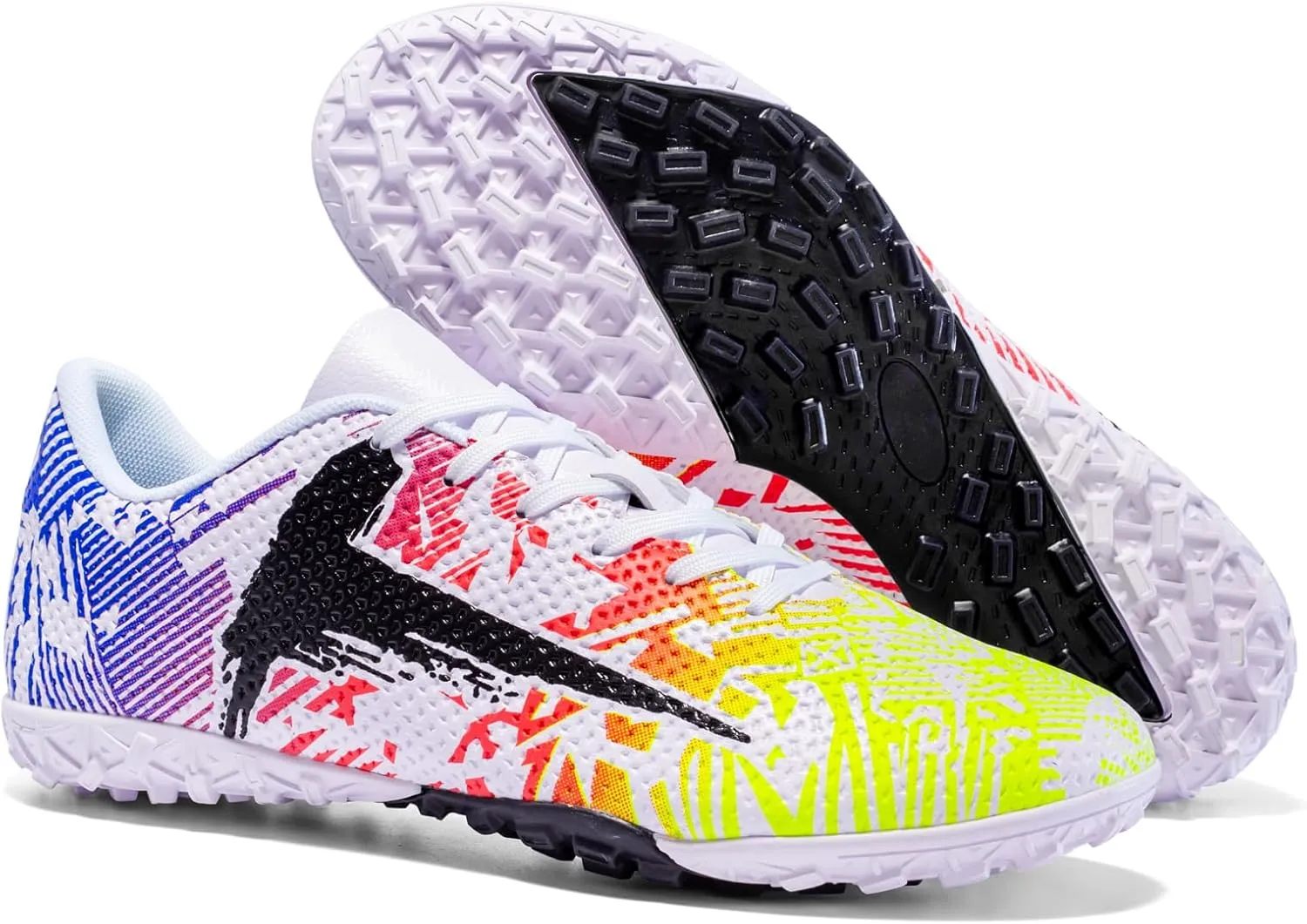 Soccer Cleats Mens Womens Indoor Soccer Shoes Wide Baseball Turf Shoes Youth Rugby Shoes Adult Artificial Ground AG FG TF Football Boots