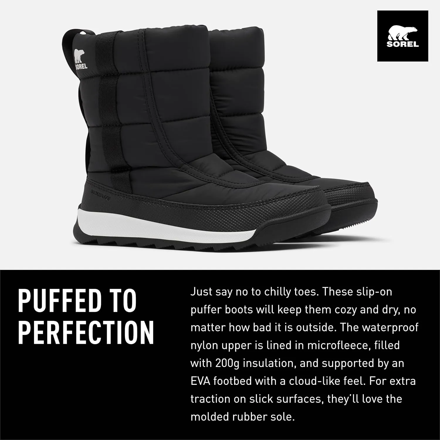 Sorel Unisex Youth Whitney II Puffy Mid Waterproof Boots