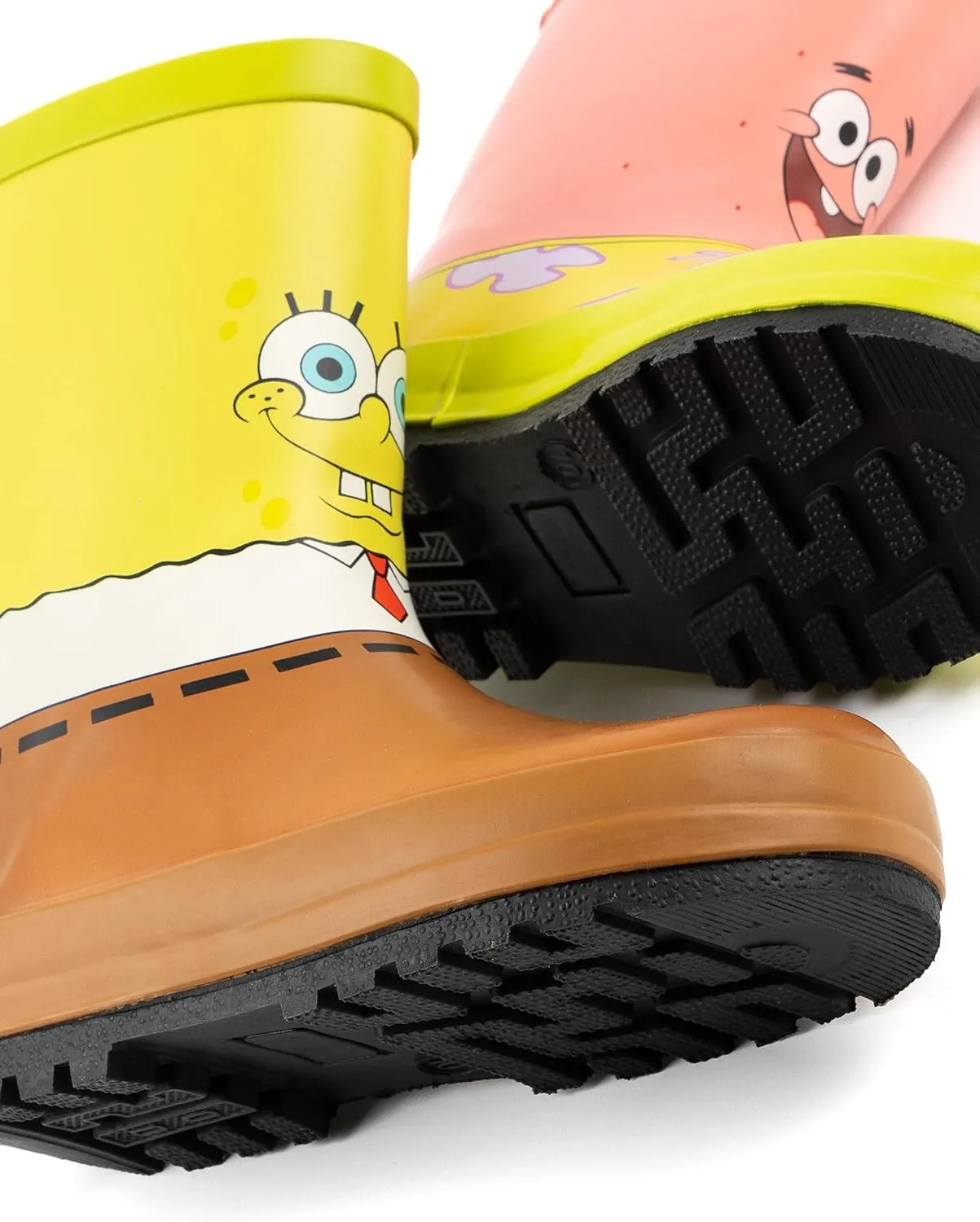 SpongeBob SquarePants Boys Wellys | Patrick Star & Sponge Bob | Toddlers Water Resistant Walking Shoes | Gift for Children