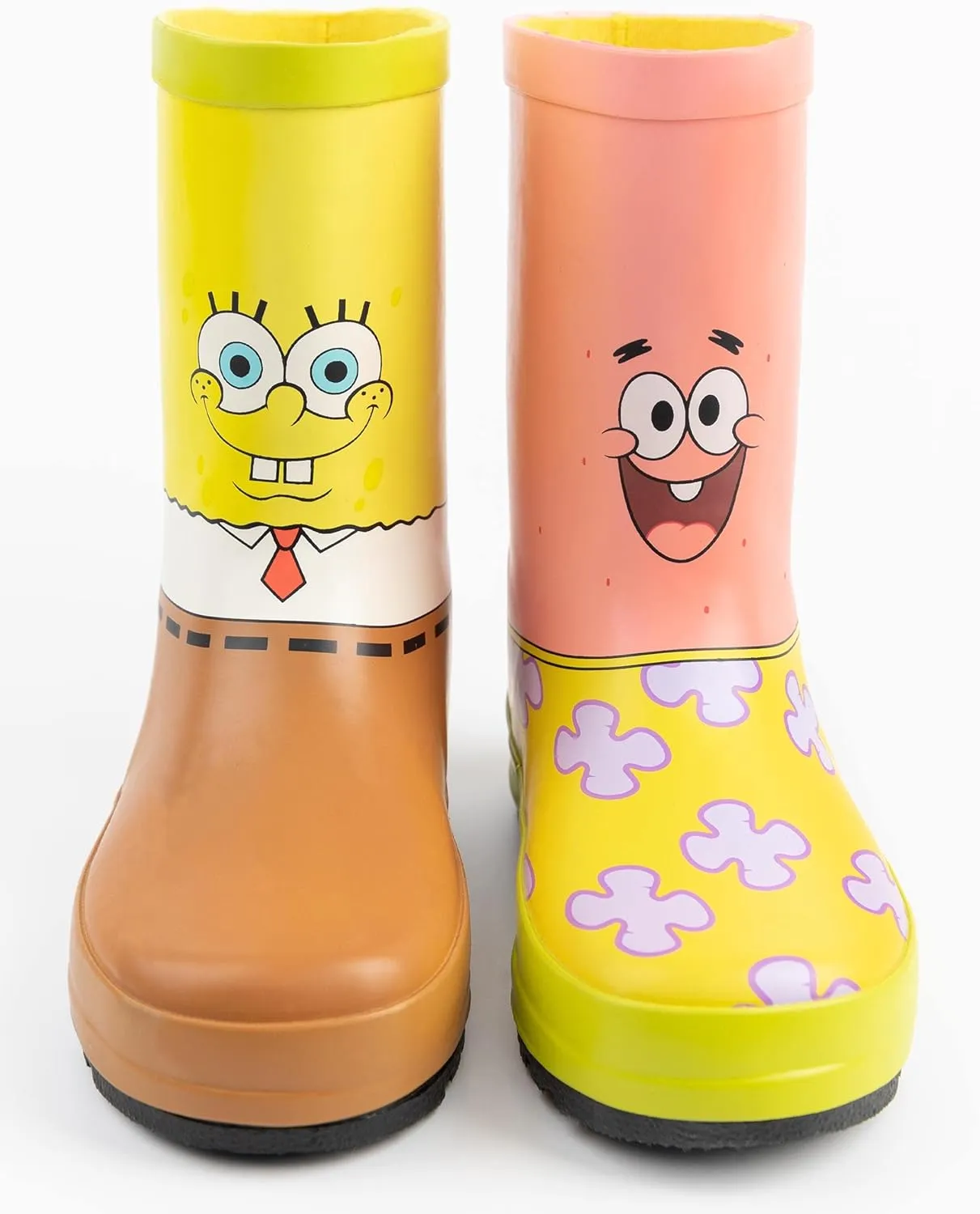 SpongeBob SquarePants Boys Wellys | Patrick Star & Sponge Bob | Toddlers Water Resistant Walking Shoes | Gift for Children