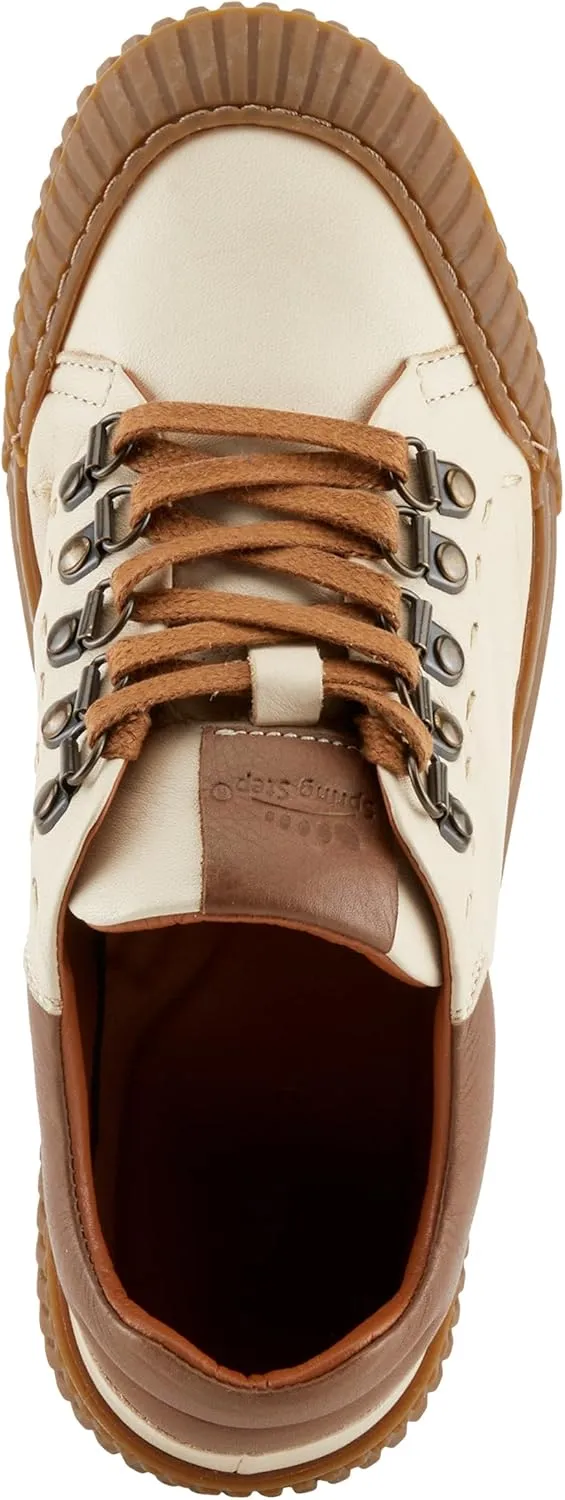 Spring Step Women's LAZARLO Sneakers with Soft Leather, Chunky Sole, and Removable Insoles