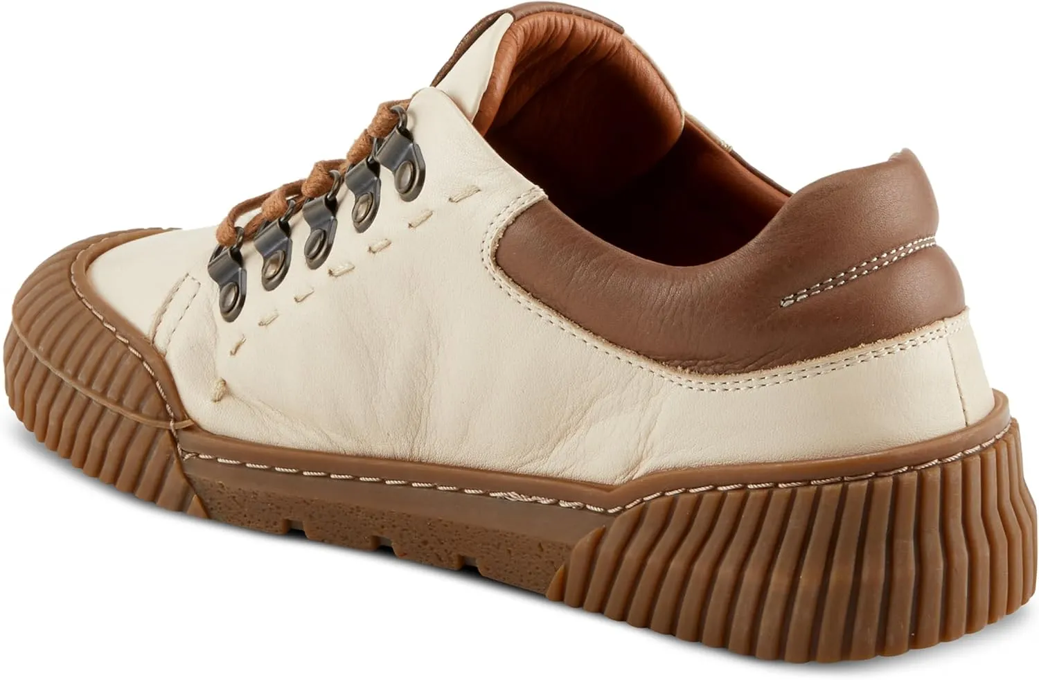 Spring Step Women's LAZARLO Sneakers with Soft Leather, Chunky Sole, and Removable Insoles