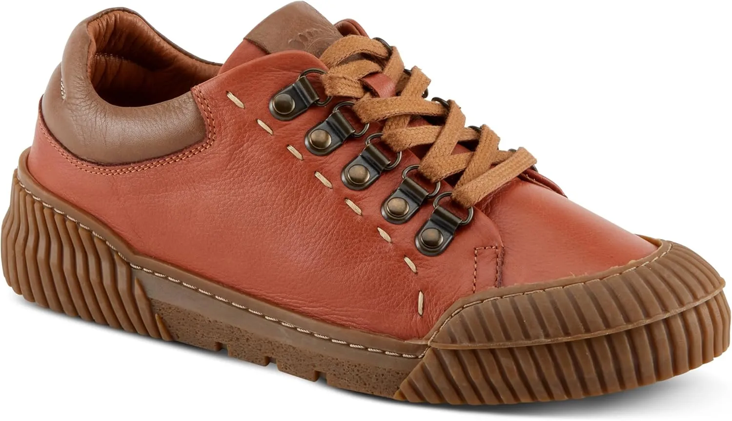 Spring Step Women's LAZARLO Sneakers with Soft Leather, Chunky Sole, and Removable Insoles