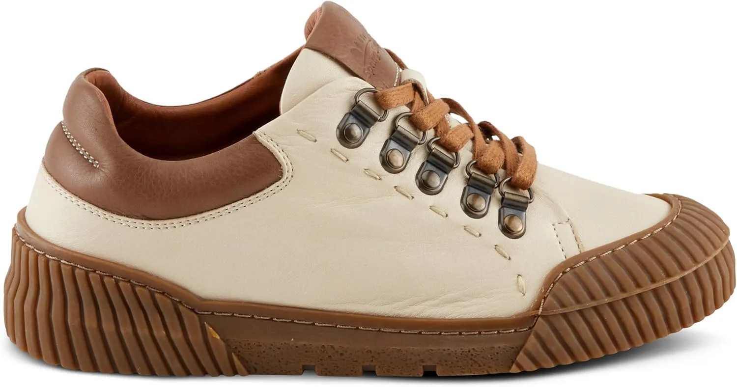 Spring Step Women's LAZARLO Sneakers with Soft Leather, Chunky Sole, and Removable Insoles