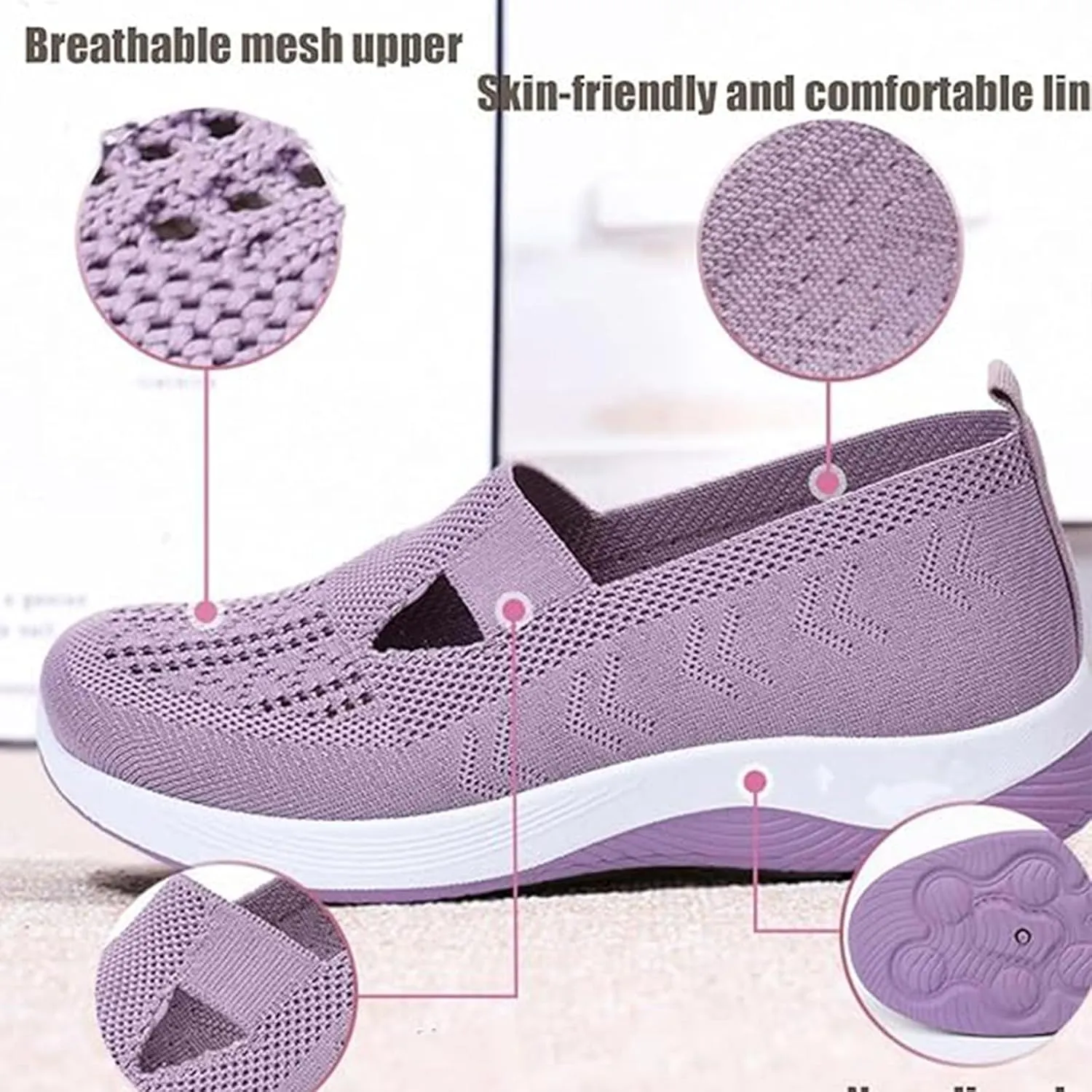 Stanceflex Shoes for Women, Stanceflex Orthopedic All-Day Comfort Sneakers, Comfortable Slip on Sneakers with Support