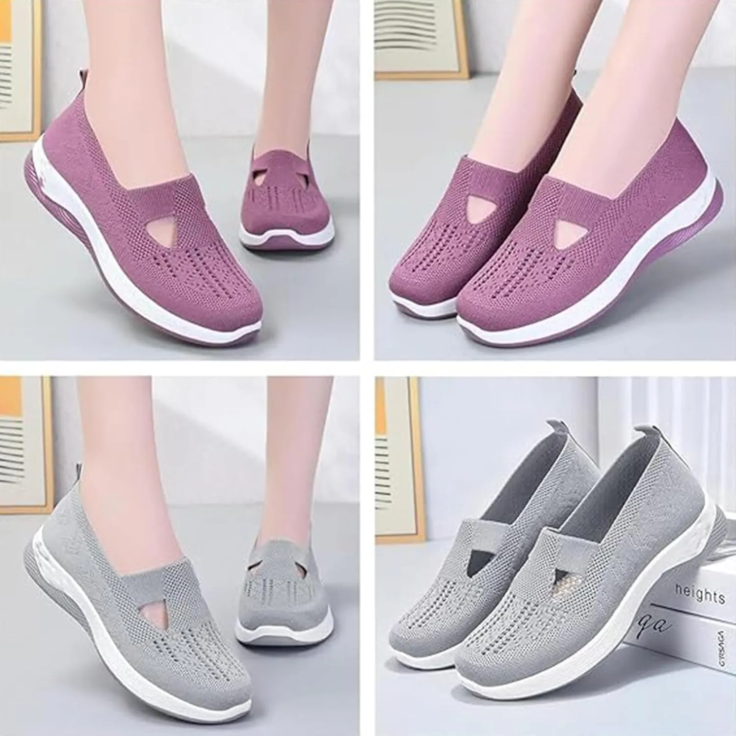Stanceflex Shoes for Women, Stanceflex Orthopedic All-Day Comfort Sneakers, Comfortable Slip on Sneakers with Support