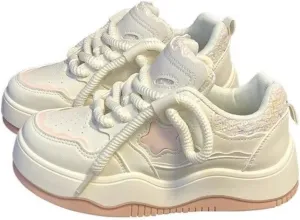 Star Platform Shoes, Cute Sneakers for Women Walking Outdoor, Thick Soled Shoes, Stylish Casual Shoes for Sports