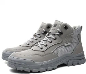 Steel Toe Boots for Men Women Indestructible High Top Steel Toe Work Shoes for Men Lightweight Non Slip Industry Construction Safety Boots