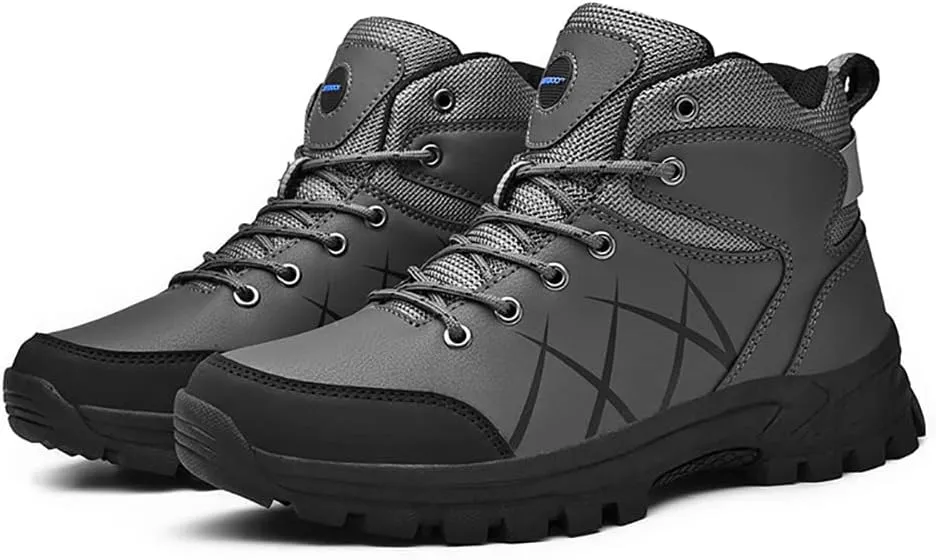 Succttssful Men's Breathable Hiking Trekking Boots for Outdoor - Comfortable Backpacking Boots for Traveler