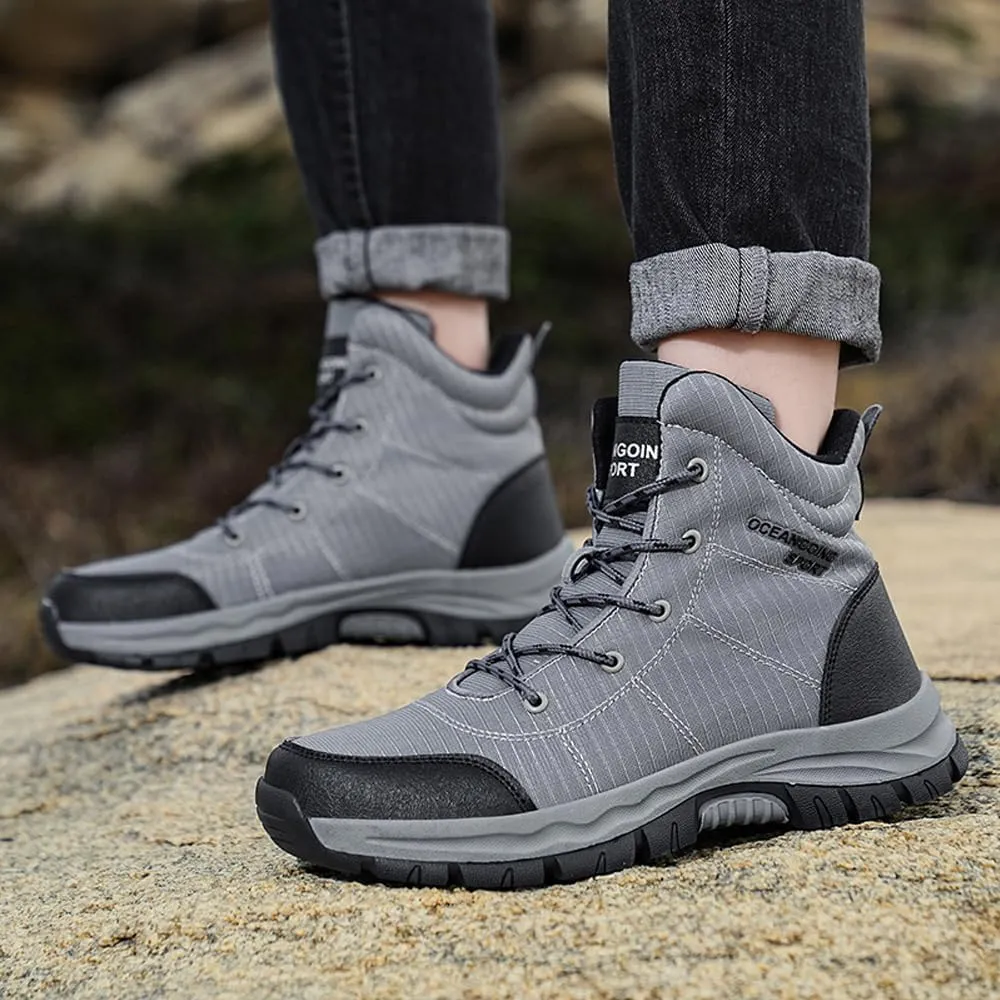 Succttssful Men's Breathable Hiking Trekking Boots for Outdoor - Comfortable Backpacking Boots for Traveler