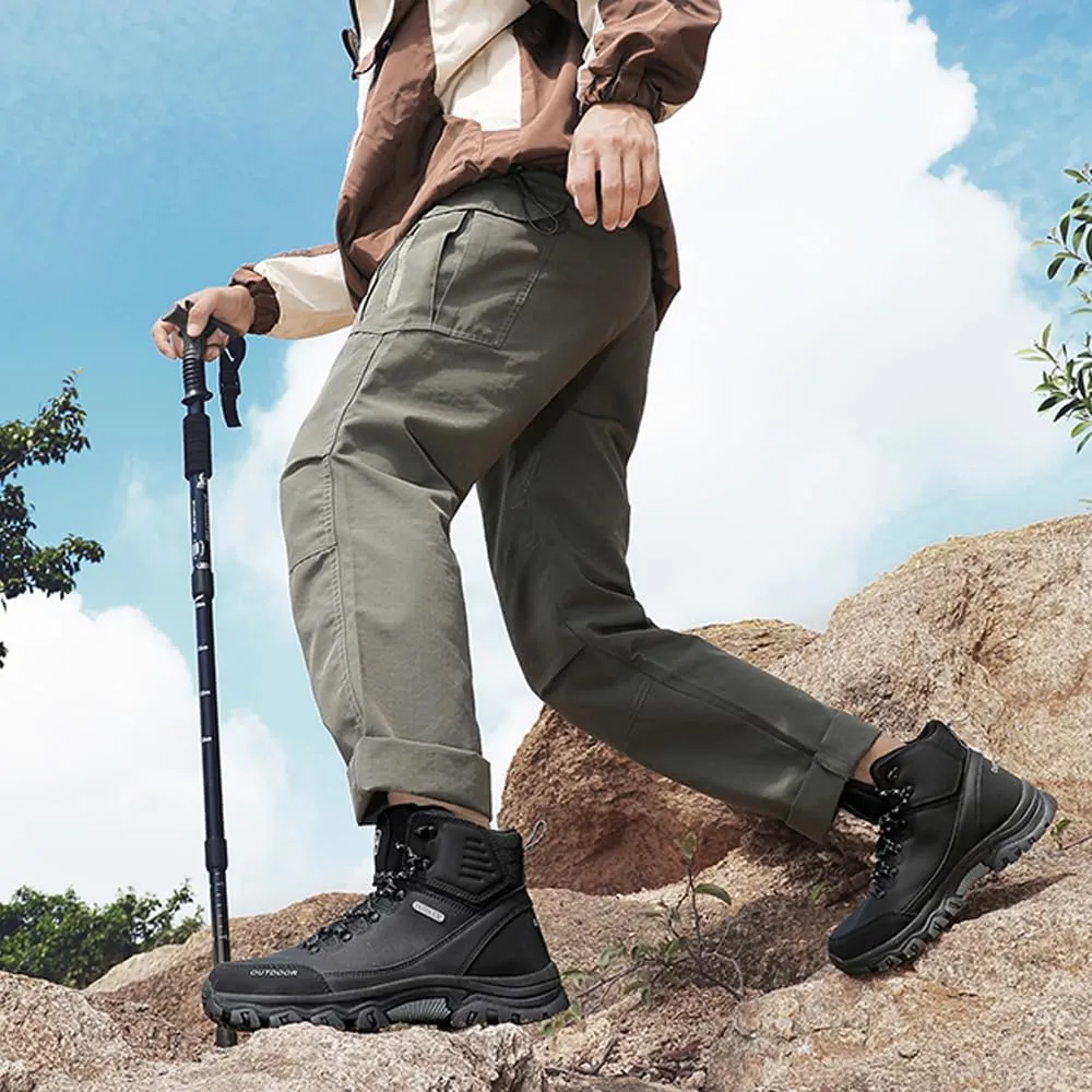 Succttssful Men's Breathable Hiking Trekking Boots for Outdoor - Comfortable Backpacking Boots for Traveler