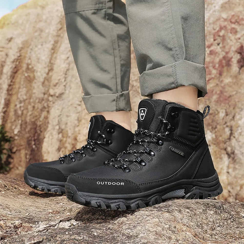 Succttssful Men's Breathable Hiking Trekking Boots for Outdoor - Comfortable Backpacking Boots for Traveler