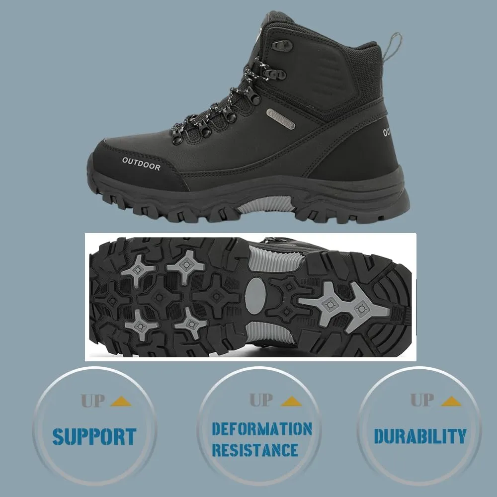 Succttssful Men's Breathable Hiking Trekking Boots for Outdoor - Comfortable Backpacking Boots for Traveler