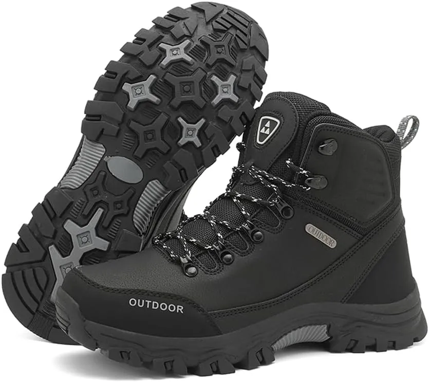 Succttssful Men's Breathable Hiking Trekking Boots for Outdoor - Comfortable Backpacking Boots for Traveler