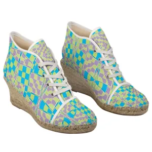 Sunrise 360 'Dueling Clovers' Ladies Wedge Espadrilles-Sample