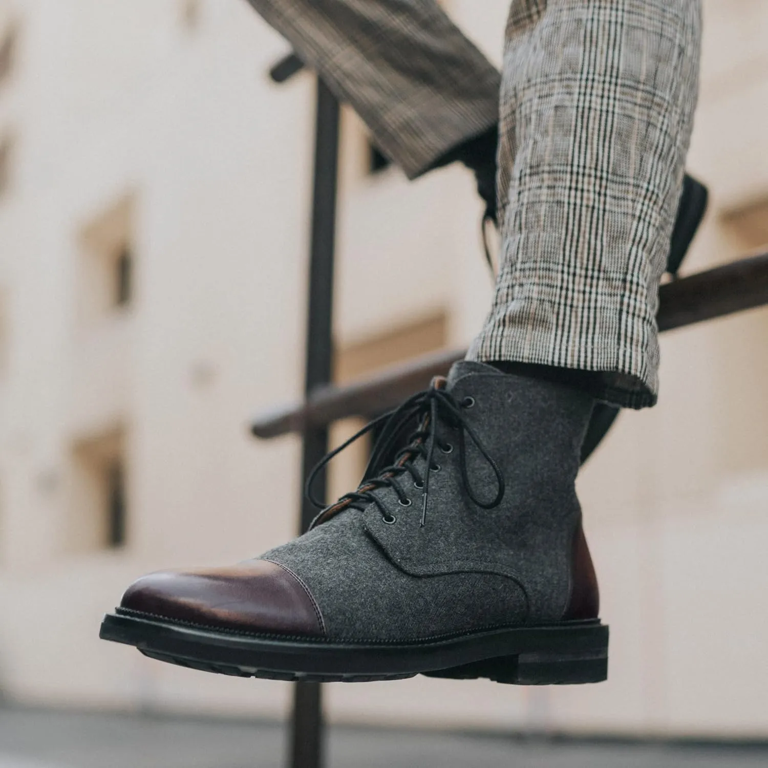 TAFT Jack Boot Handcrafted Leather and Wool Men’s Dress Boot