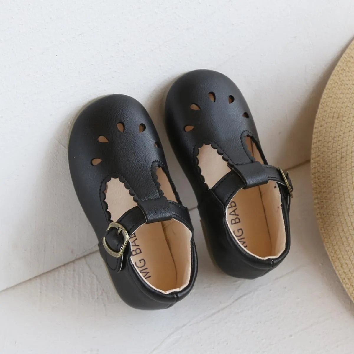 Toddler Girl Dress Shoes Mary Jane Ballerina Flats Party School Shoes Bowknot Wedding Princess Shoes